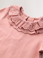 Pink Long Sleeve Collar Top (3mths-7yrs) - Image 5 of 6