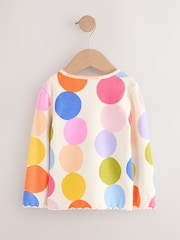 Rainbow Spot Rib Long Sleeve T-Shirt (3mths-7yrs) - Image 5 of 7