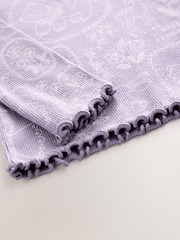 Lilac Purple Flower - Rib Long Sleeve T-Shirt (3mths-7yrs) - Image 6 of 7