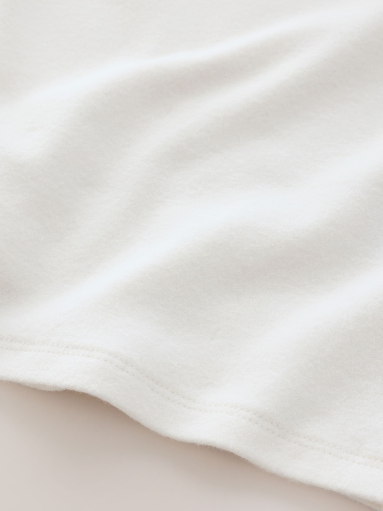 Ecru White Long Sleeve Roll Neck Top (3mths-7yrs) - Image 7 of 7