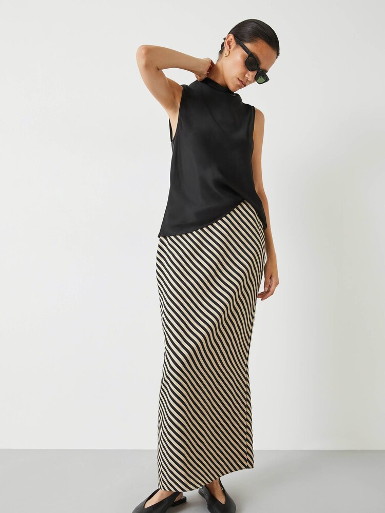 Hush Black Reema Split Maxi Skirt - Image 1 of 5 Hush Black Reema Split Maxi Skirt - Image 1 of 5