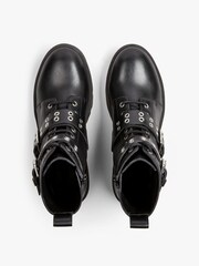 Hush Black Ripley Leather Buckled Boots - Image 3 of 3