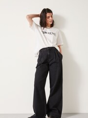 Hush White Bon Sens Graphic 100% Cotton T-Shirt - Image 2 of 7