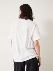 Hush White Bon Sens Graphic 100% Cotton T-Shirt - Image 3 of 7