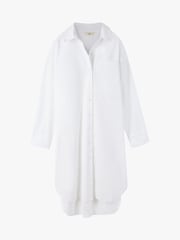 Hush White Sahra Midi 100% Cotton Shirt Dress - Image 5 of 5