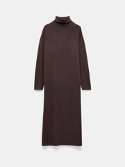 Hush Brown Chloe Jersey Midi Jumper Dress - Image 5 of 5