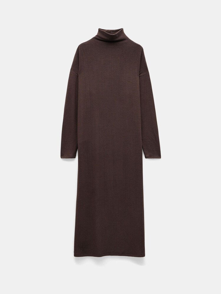 Hush Brown Chloe Jersey Midi Jumper Dress - Image 5 of 5 Hush Brown Chloe Jersey Midi Jumper Dress - Image 5 of 5