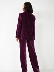Hush Purple Marina Velour Blazer - Image 4 of 5