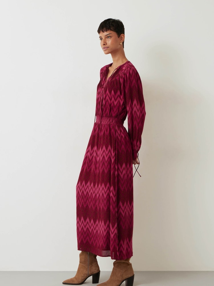 Hush Red Melodie Midi Dress - Image 2 of 5