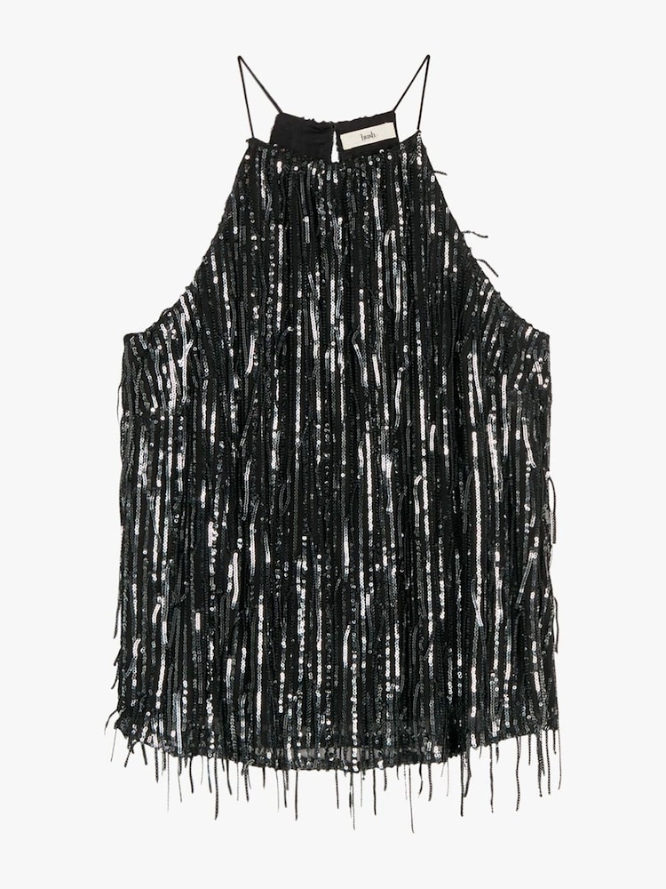 Hush Black Naomi Sequin Cami Top - Image 5 of 5