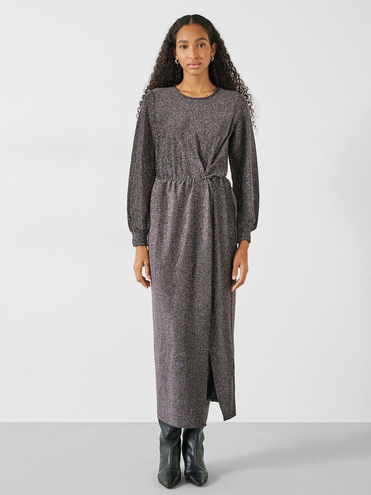 Hush Black Natasha Glitter Jersey Dress - Image 1 of 1