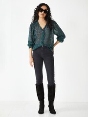 Hush Black Draper Suede Boots - Image 3 of 6