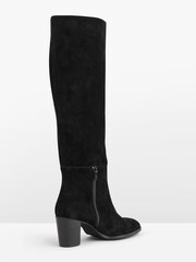 Hush Black Draper Suede Boots - Image 5 of 6