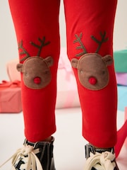 Red Stripe Reindeer and Santa Print Appliqué Long Sleeve Top (3mths-7yrs) - Image 3 of 14