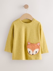 Zorro verde - Camiseta de manga larga con bolso (3 meses a 7 años) - Imagen 4 de 8