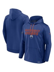 Fanatics Blue NHL Edmonton Oilers Authentic Pro Rink Poly Fleece Pullover Hoodie - Image 1 of 2