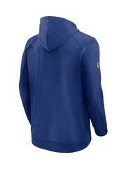 Fanatics Blue NHL Edmonton Oilers Authentic Pro Rink Poly Fleece Pullover Hoodie - Image 2 of 2