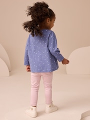 Navy Spot Ladybird Long Sleeve Bag T-Shirt (3mths-7yrs) - Image 2 of 7