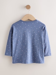 Navy Spot Ladybird Long Sleeve Bag T-Shirt (3mths-7yrs) - Image 5 of 7