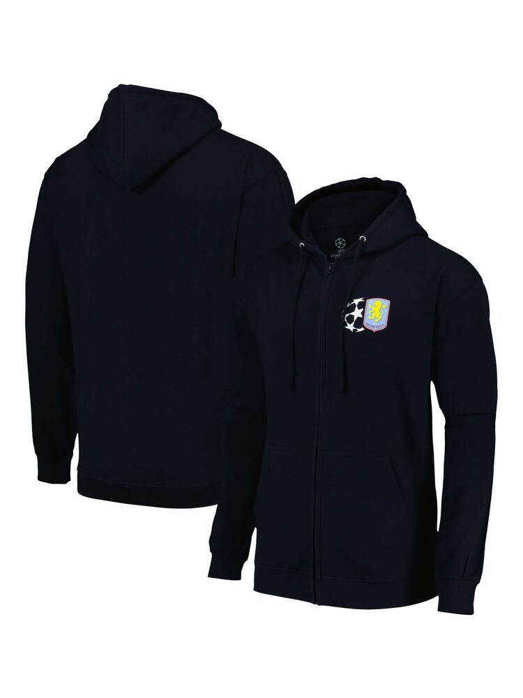 Fanatics Blue Aston Villa UEFA Champions League Full Zip Hoodie - Image 1 of 2