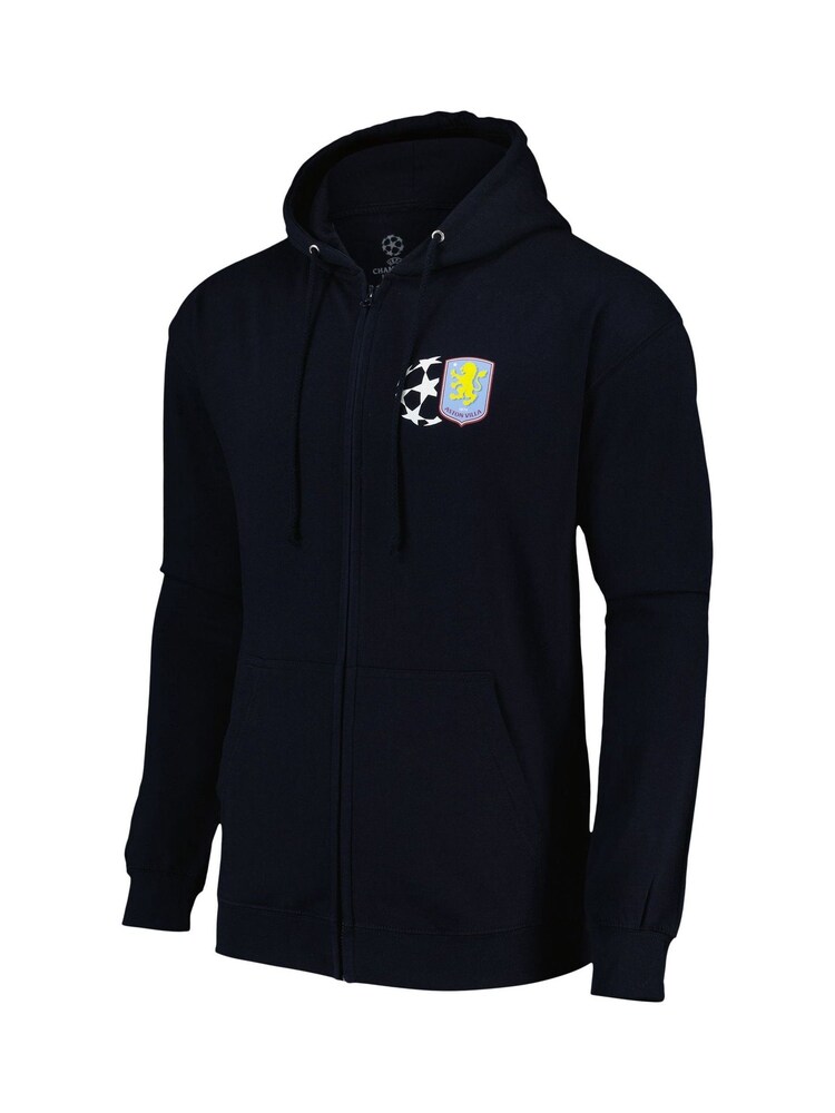 Fanatics Blue Aston Villa UEFA Champions League Full Zip Hoodie - Image 2 of 2