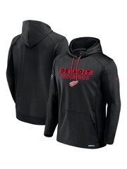 Fanatics NHL Detroit Red Wings Authentic Pro Rink Poly Fleece Pullover Black Hoodie - Image 1 of 2