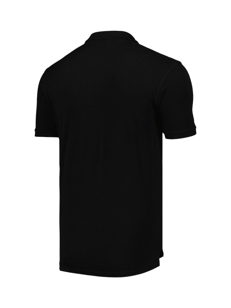 Fanatics Aston Villa UEFA Champions League 100% Cotton Black Polo Shirt - Image 3 of 3 Fanatics Aston Villa UEFA Champions League 100% Cotton Black Polo Shirt - Image 3 of 3