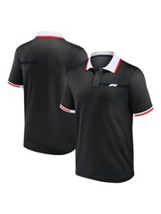Fanatics F1 Formula 1 Iconic Black Polo Shirt - Image 1 of 2