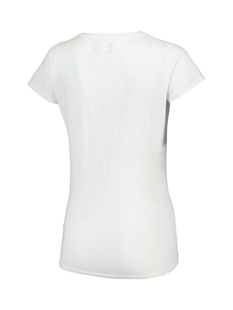 Fanatics Womens Aston Villa UEFA Champions League 100% Cotton White T-Shirt - Image 3 of 3