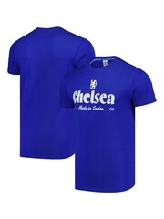 Fanatics Blue Chelsea Made In London Graphic Print 100% Cotton T-Shirt - Image 1 of 3