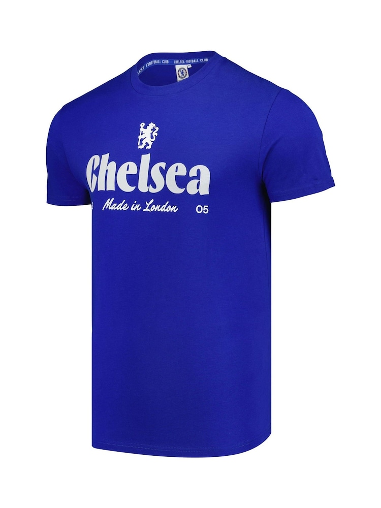Fanatics Blue Chelsea Made In London Graphic Print 100% Cotton T-Shirt - Image 2 of 3