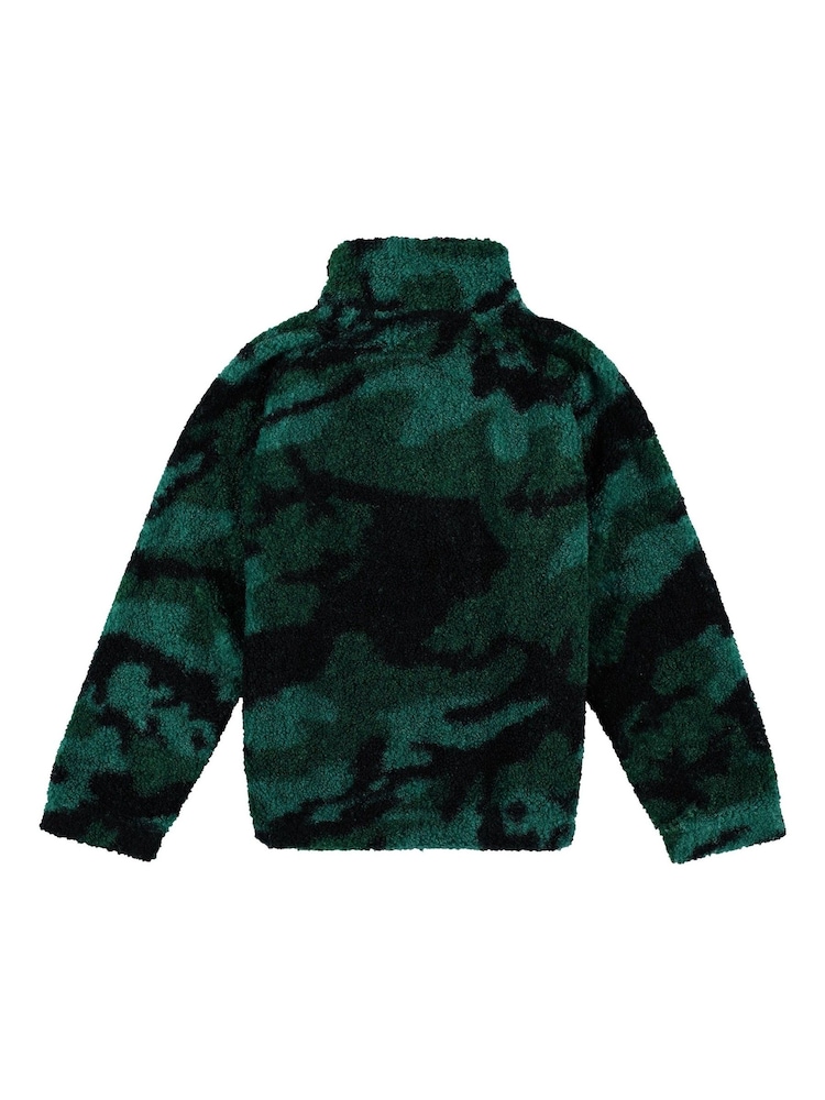 Fanatics Kids Green Hibernian Camo Teddy Fleece - Image 2 of 2