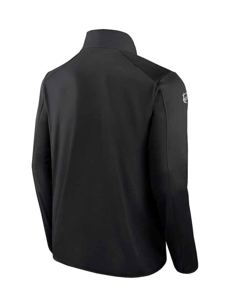 Fanatics NHL Pittsburgh Penguins Authentic Pro Rink Full-Zip Fleece Black Jacket - Image 2 of 2 Fanatics NHL Pittsburgh Penguins Authentic Pro Rink Full-Zip Fleece Black Jacket - Image 2 of 2