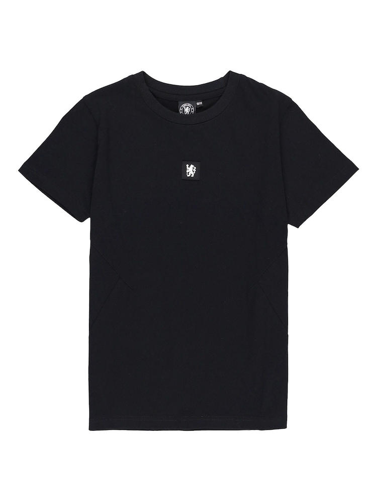 Fanatics Chelsea Panel 100% Cotton Detail Black T-Shirt - Image 2 of 3