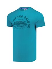 Fanatics Green Chelsea Stamford Bridge Graphic 100% Cotton T-Shirt - Image 2 of 3
