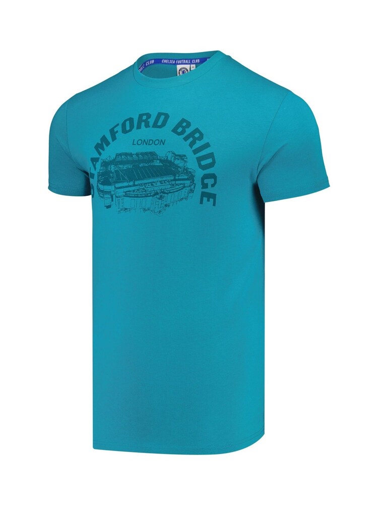 Fanatics Green Chelsea Stamford Bridge Graphic 100% Cotton T-Shirt - Image 2 of 3