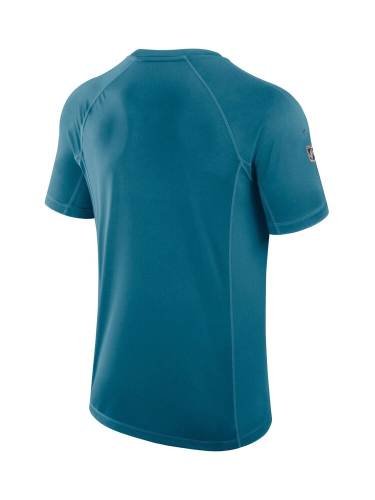Fanatics Blue NHL San Jose Sharks Authentic Pro Rink Tech Short Sleeve T-Shirt - Image 2 of 2
