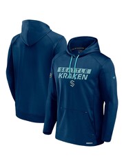 Fanatics Blue NHL Seattle Kraken Authentic Pro Rink Poly Fleece Pullover Hoodie - Image 1 of 2