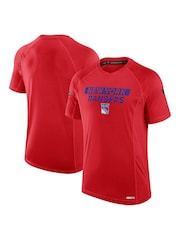Fanatics Red NHL New York Rangers Authentic Pro Rink Tech Short Sleeve T-Shirt - Image 1 of 2