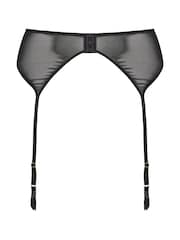 Yours Curve Black Eyelash Lace Suspender Belt - Image 7 of 7