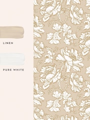 Laura Ashley Gold Tamara A4 Wallpaper Sample - Image 4 of 4