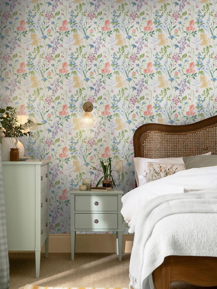 Laura Ashley Multi Elston Garden A4 Wallpaper Sample - Image 1 of 4
