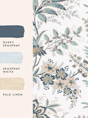 Laura Ashley Pale Linen Marlbrook A4 Wallpaper Sample - Image 4 of 4