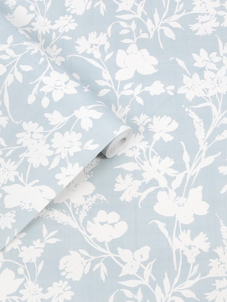 Laura Ashley Pale Seaspray Rye A4 Wallpaper Sample - Image 2 of 4