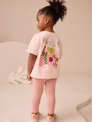 Pink Beetroot Short Sleeve T-Shirt and Leggings Set (3mths-7yrs) - Image 1 of 9