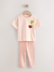 Pink Beetroot Short Sleeve T-Shirt and Leggings Set (3mths-7yrs) - Image 5 of 9