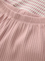 Pink - Ribbed Long Sleeve Top and Wide Leg Trousers Set (3mths-7yrs) - Bild 8 von 9