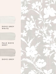 Laura Ashley Dove Grey Rye A4 Wallpaper Sample - Image 4 of 4