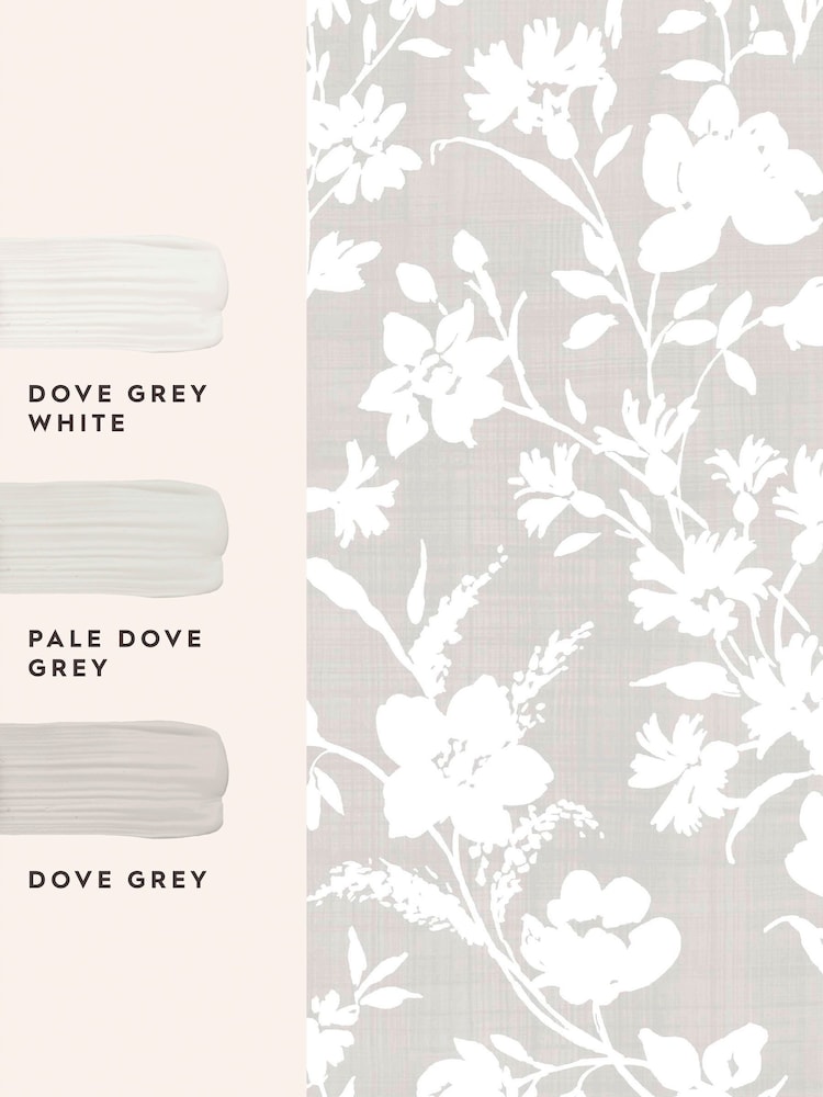 Laura Ashley Dove Grey Rye A4 Wallpaper Sample - Image 4 of 4