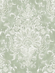 Laura Ashley Sage Green Maddox A4 Wallpaper Sample - Image 3 of 4